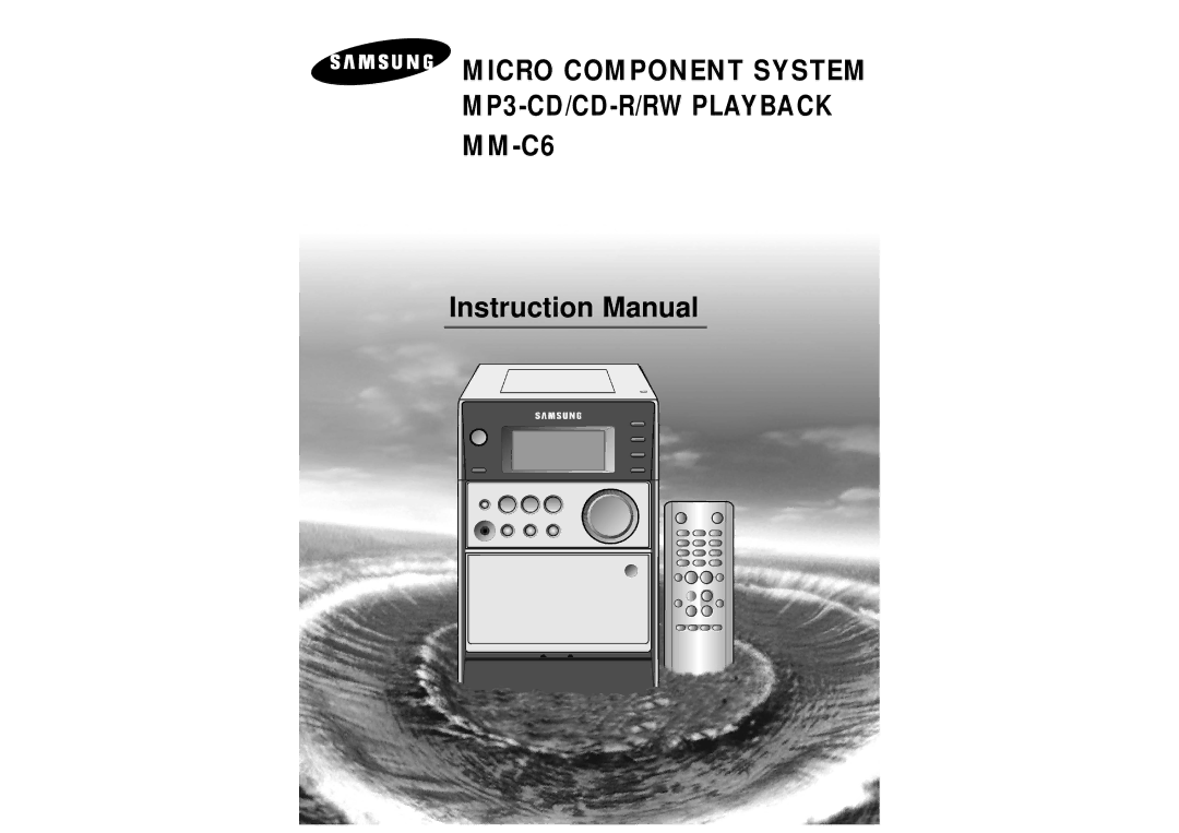 Samsung MM-C6Q/XFO, MM-C6R/ELS manual Micro Component System MP3-CD/CD-R/RW Playback MM-C6 