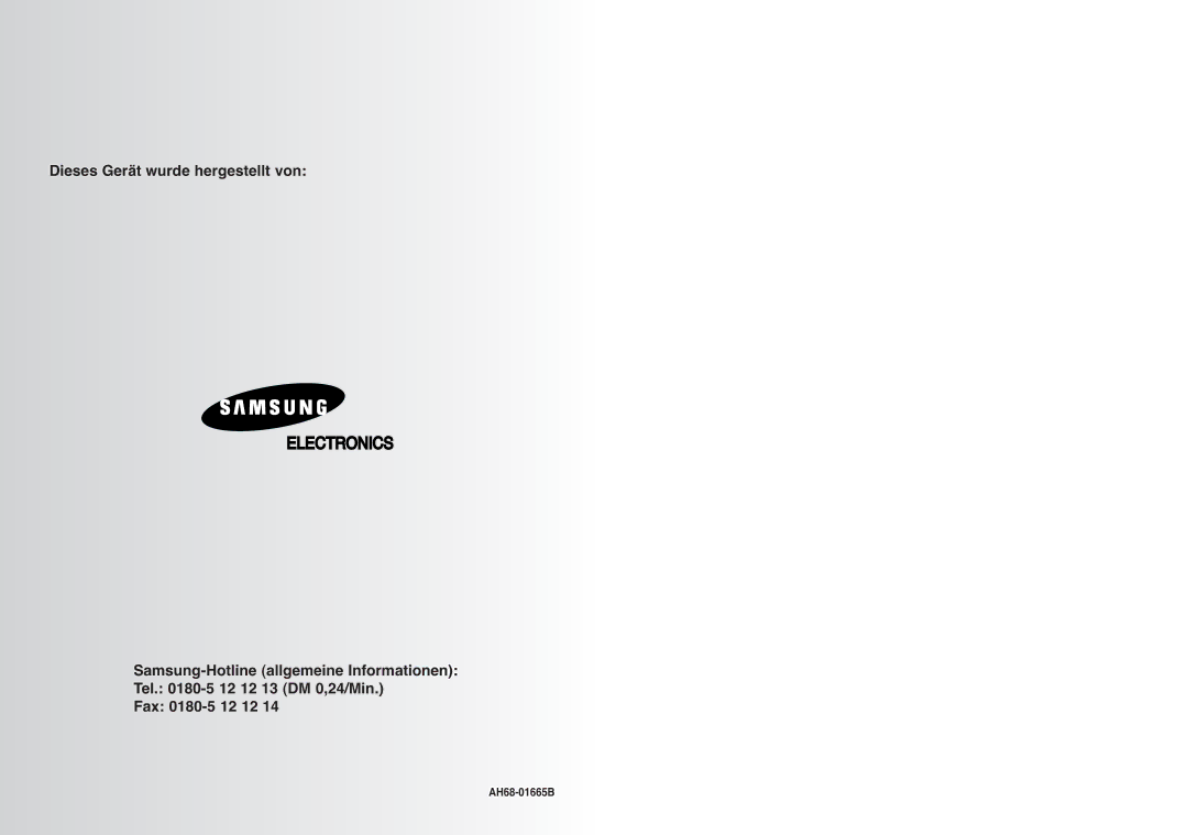 Samsung MM-C8R/ELS manual Electronics 