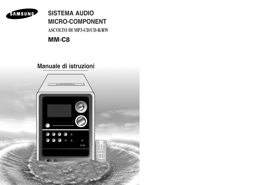 Samsung MM-UC8R/ELS, MM-C8R/ELS manual Micro Component Audio System 