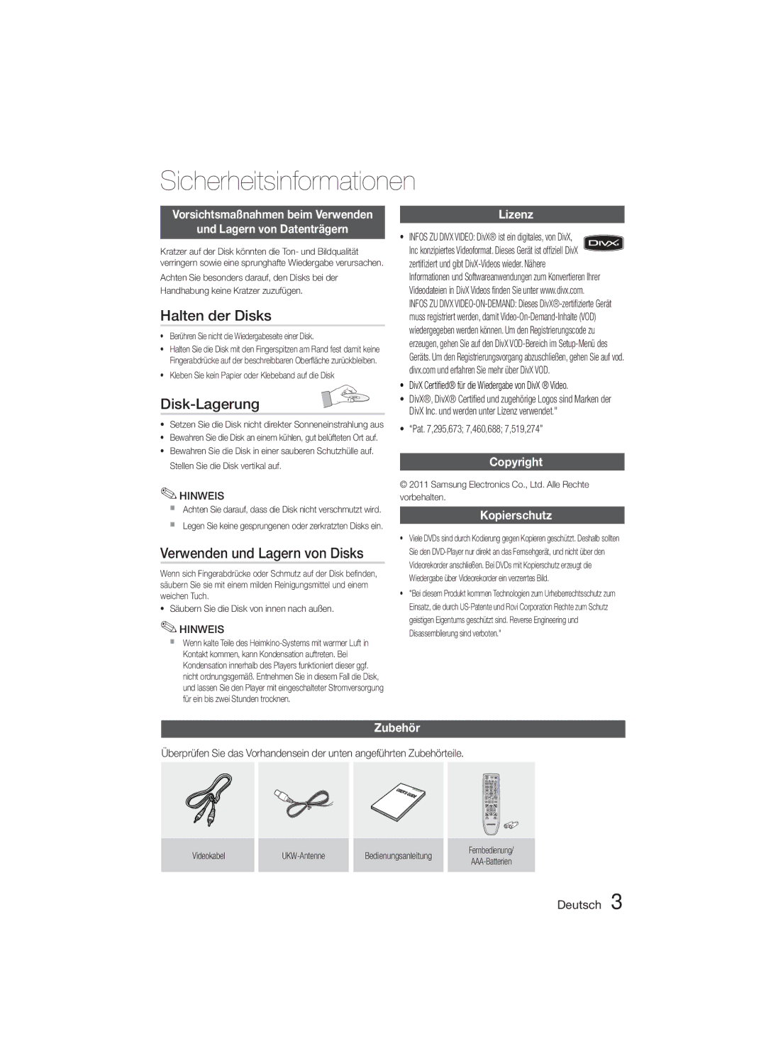 Samsung MM-D330D/EN, MM-D330D/XN manual Halten der Disks, Disk-Lagerung, Verwenden und Lagern von Disks 