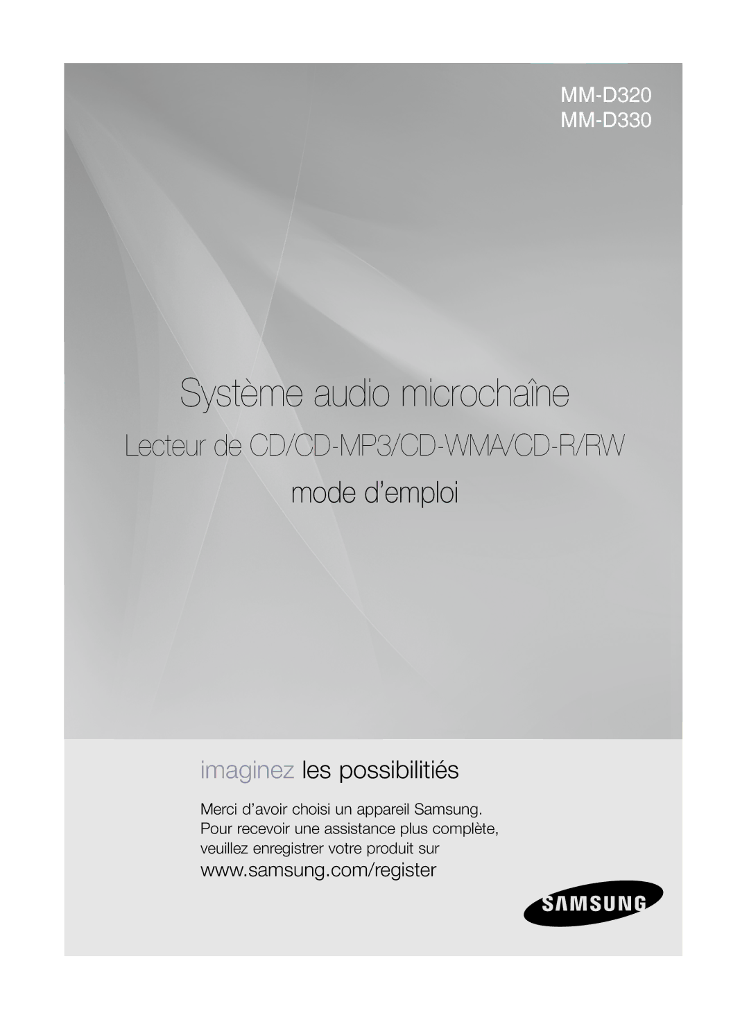 Samsung MM-D320/ZF, MM-D330/ZF manual Système audio microchaîne 