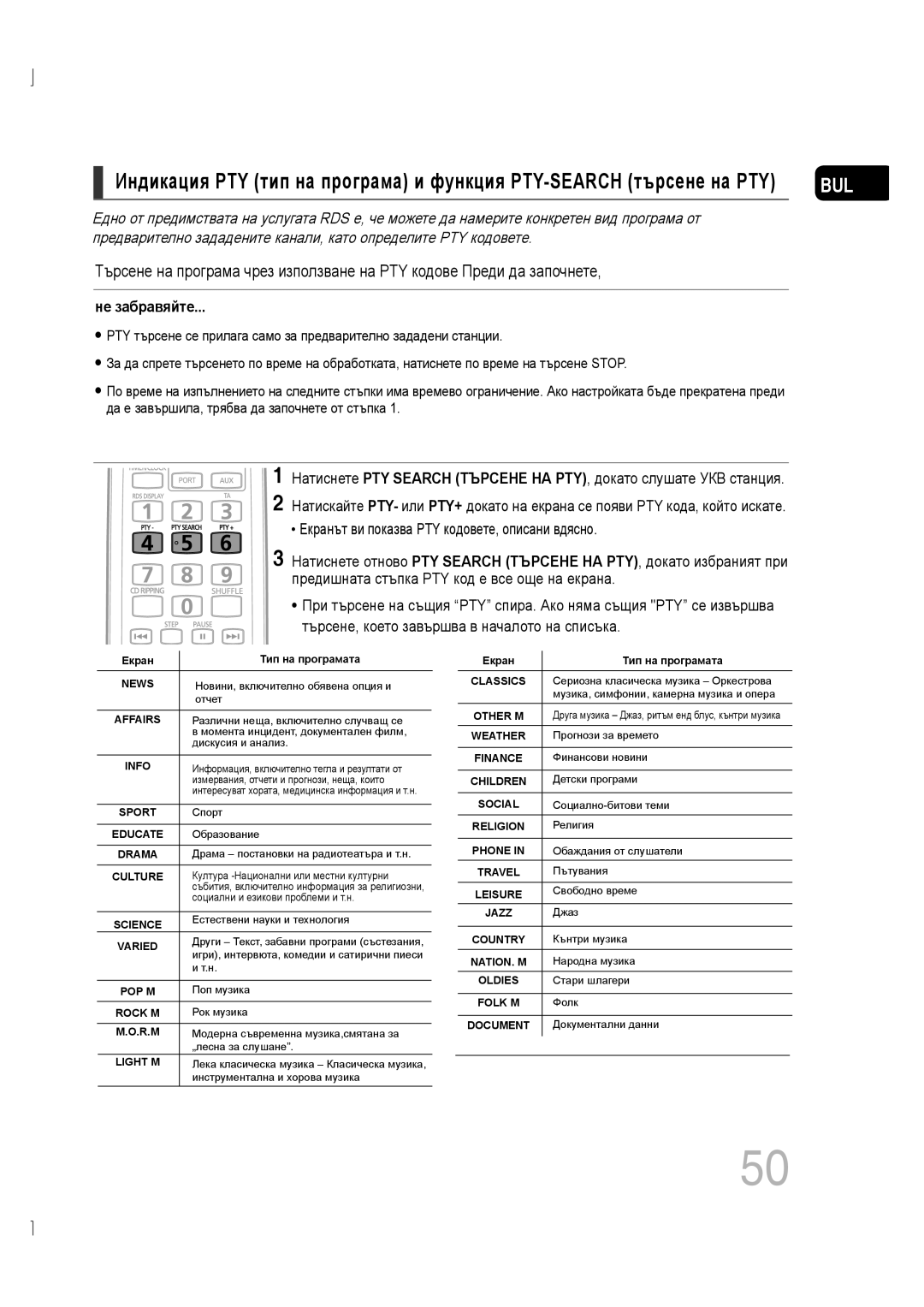 Samsung MM-D430D/EN, MM-D530D/EN manual Не забравяйте 