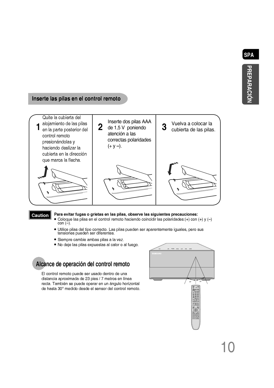 Samsung MM-D430D/ZX, MM-D430D/ZF manual Alcance de operación del control remoto 