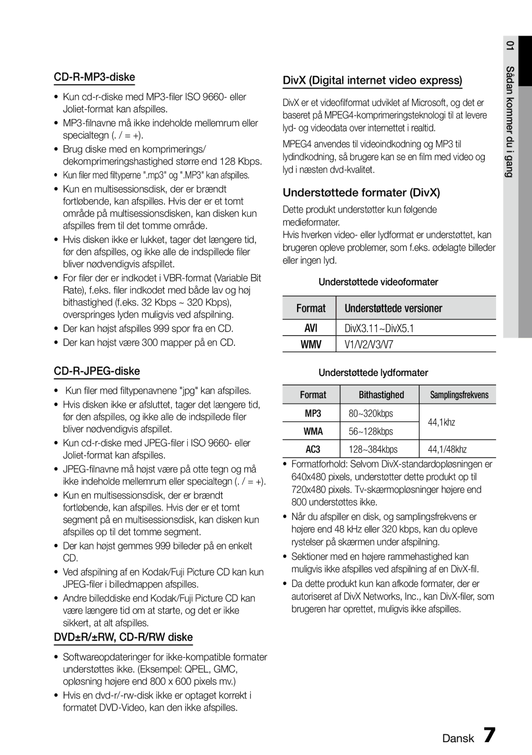 Samsung MM-D470D/XE manual CD-R-MP3-diske, CD-R-JPEG-diske, DVD±R/±RW, CD-R/RW diske, DivX Digital internet video express 