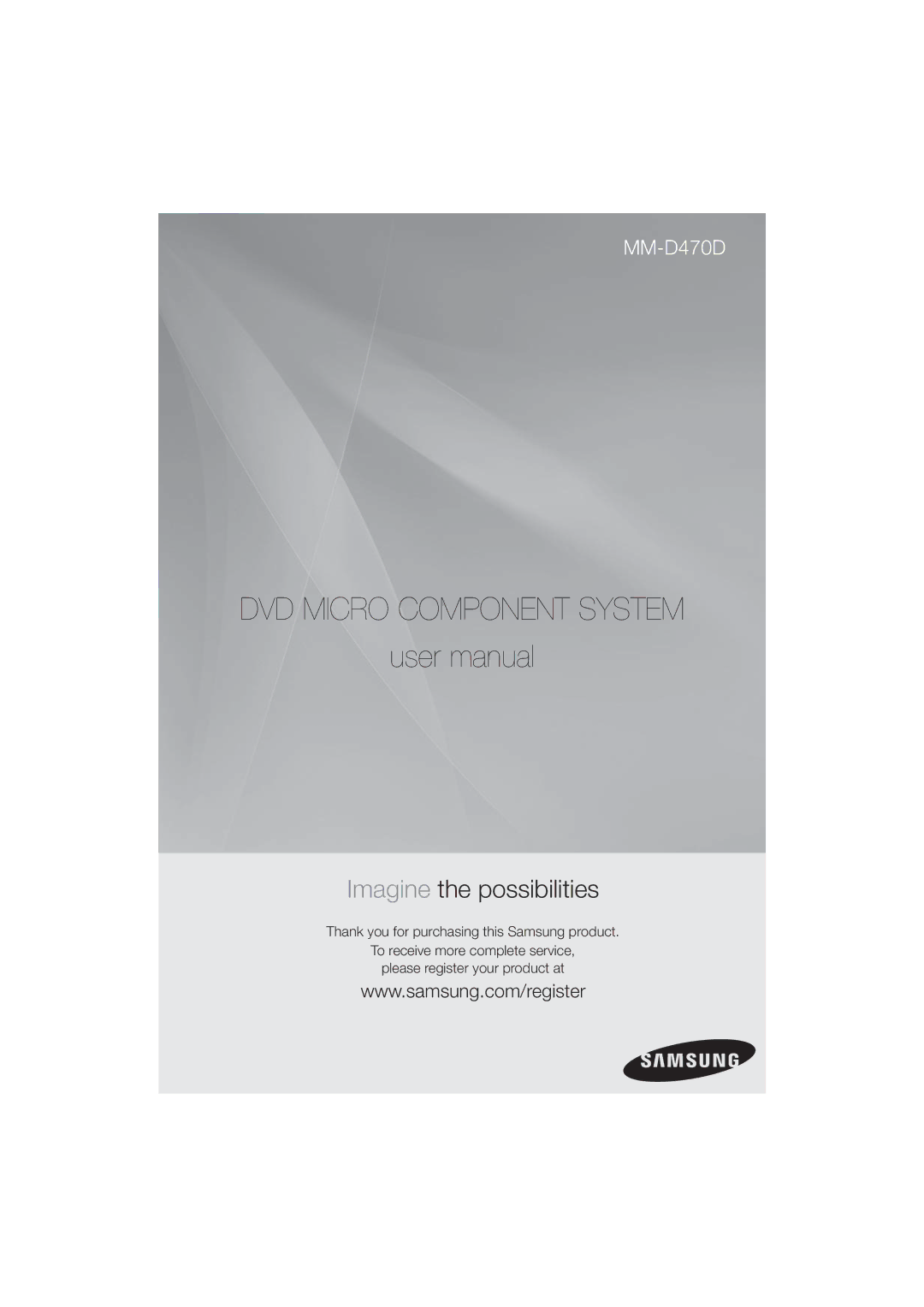 Samsung MM-D470D/XE manual Bruksanvisning 