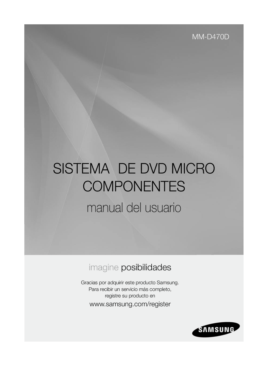 Samsung MM-D470D/ZF manual Sistema DE DVD Micro Componentes 