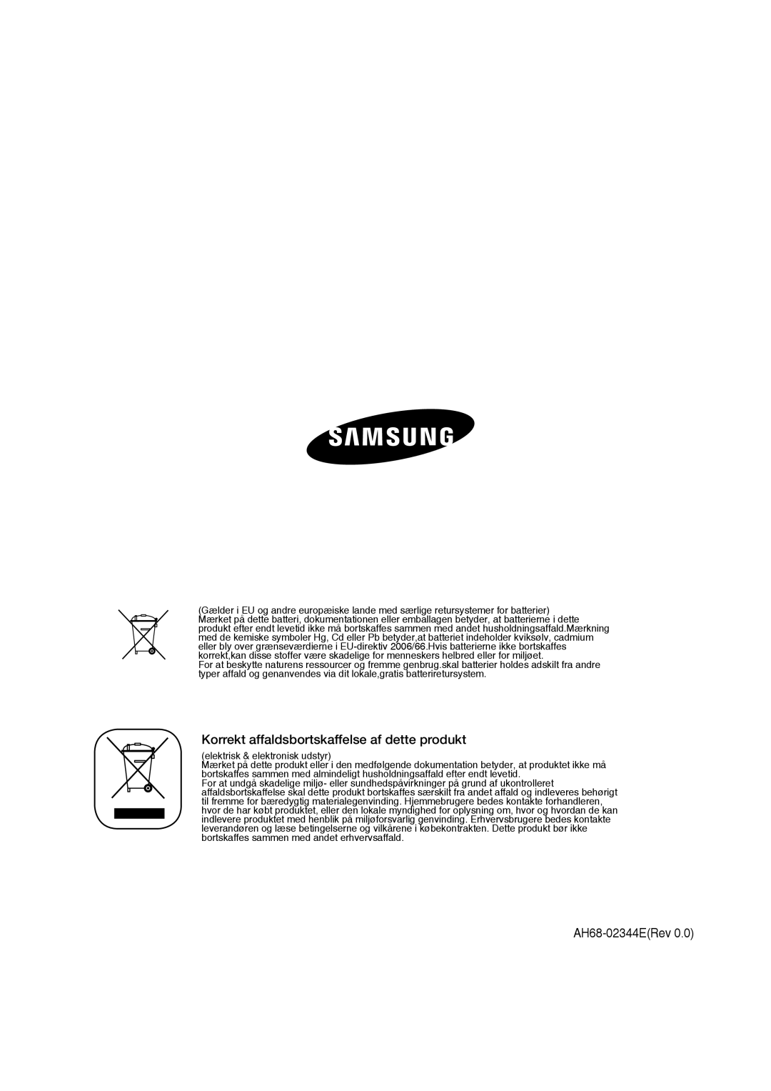 Samsung MM-D430D/XE, MM-D530D/XE manual AH68-02344ERev 