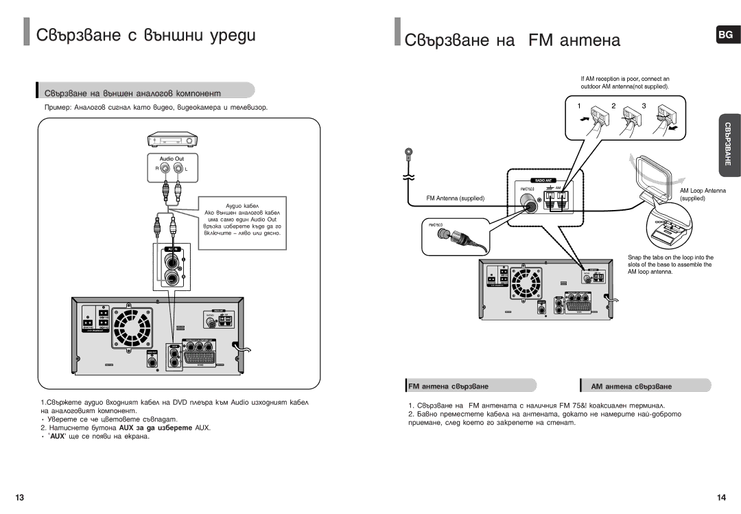 Samsung MM-DC10R/ELS manual ‚˙Á‚‡Ìâ Ò ‚˙Ì¯Ìë Ûâ‰Ë, Fm ‡Ìúâì‡ Ò‚˙Á‚‡Ìâ Am ‡Ìúâì‡ Ò‚˙Á‚‡Ìâ 