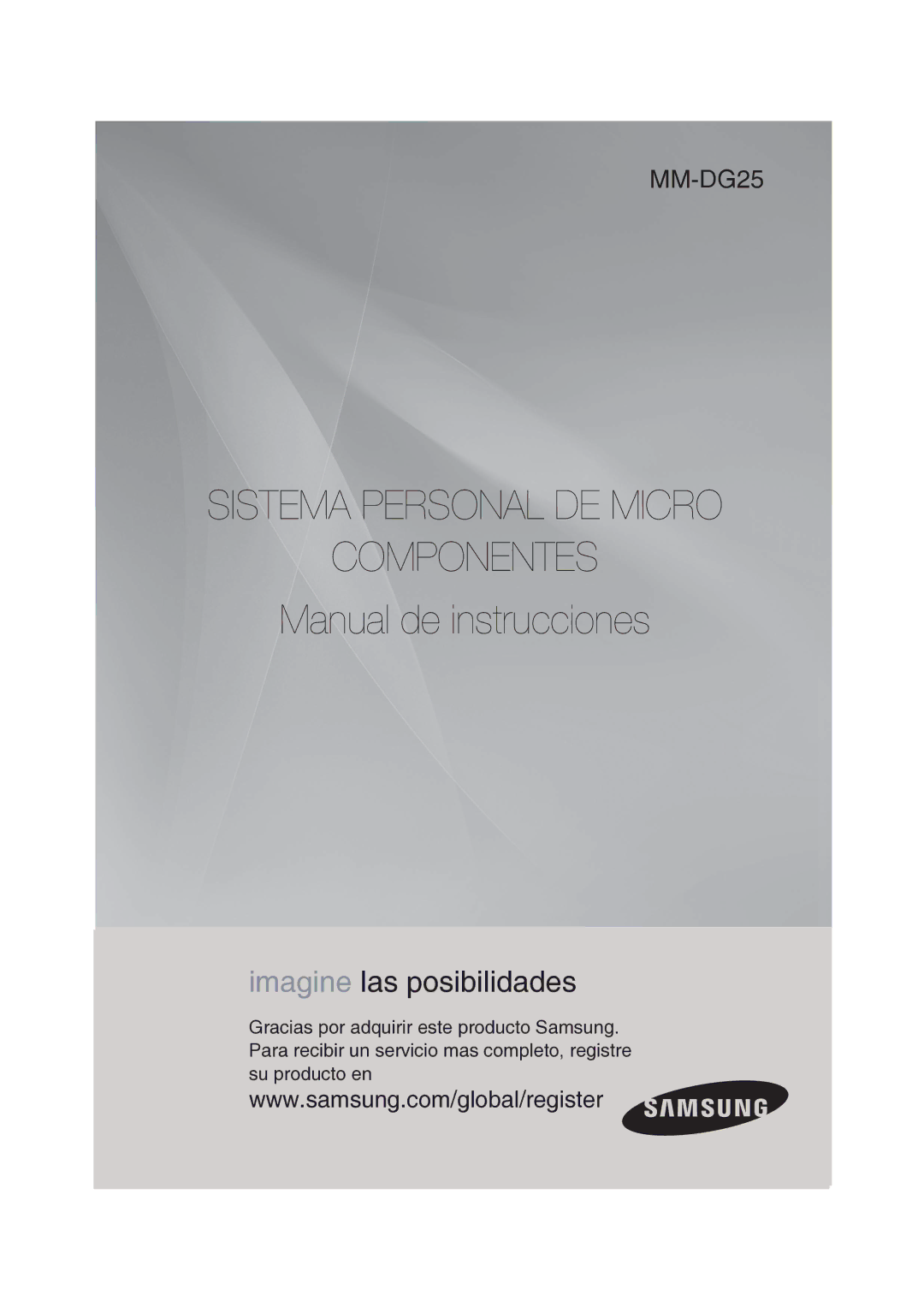 Samsung MM-DG25R/XET manual Sistema Personal DE Micro Componentes 