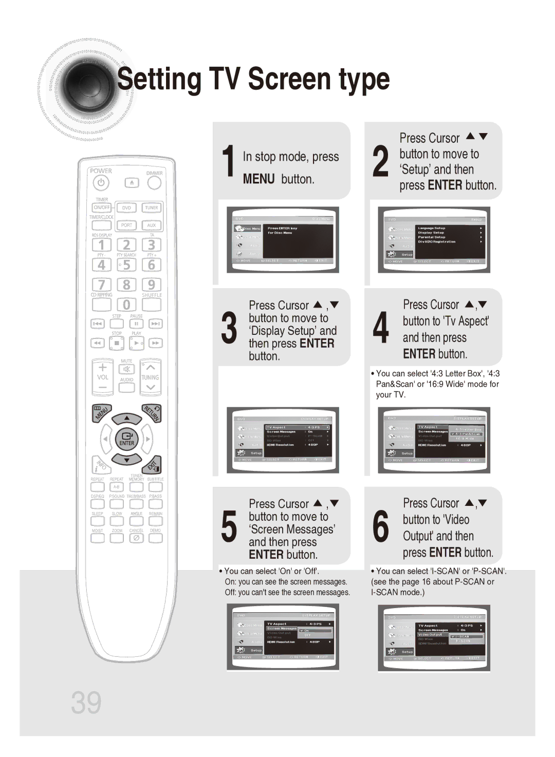 Samsung MM-DG35T/XSA, MM-DG35T/SAM manual Menu button, Stop mode, press 