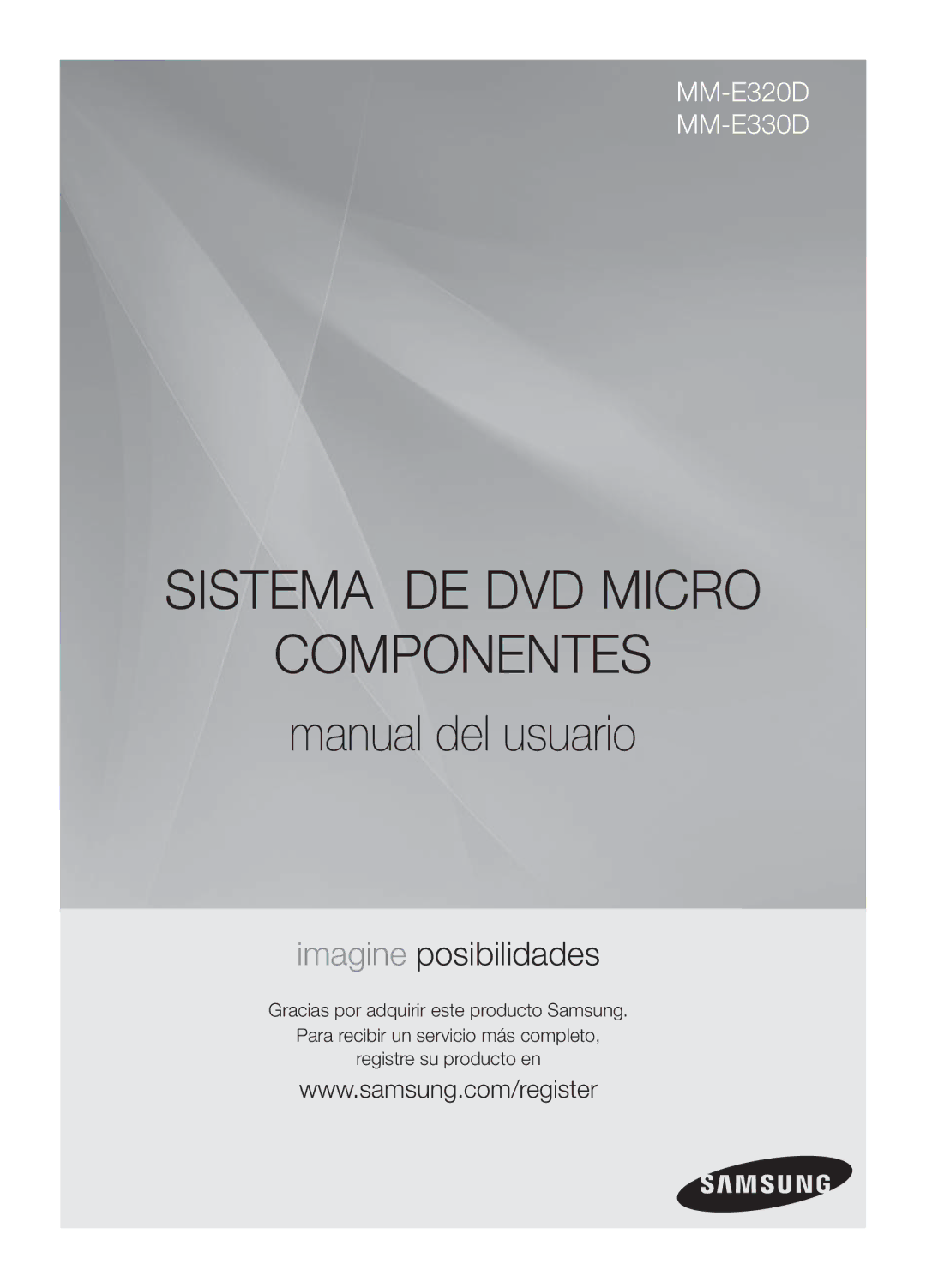 Samsung MM-E330D/ZF manual Sistema DE DVD Micro Componentes 