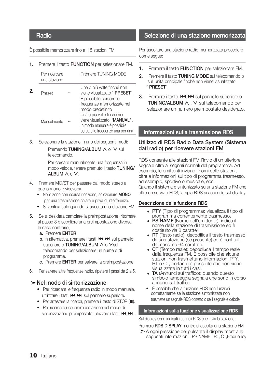 Samsung MM-E330/EN, MM-E320/EN, MM-E330/ZF, MM-E320/ZF, MM-E320/ZX manual Preset 