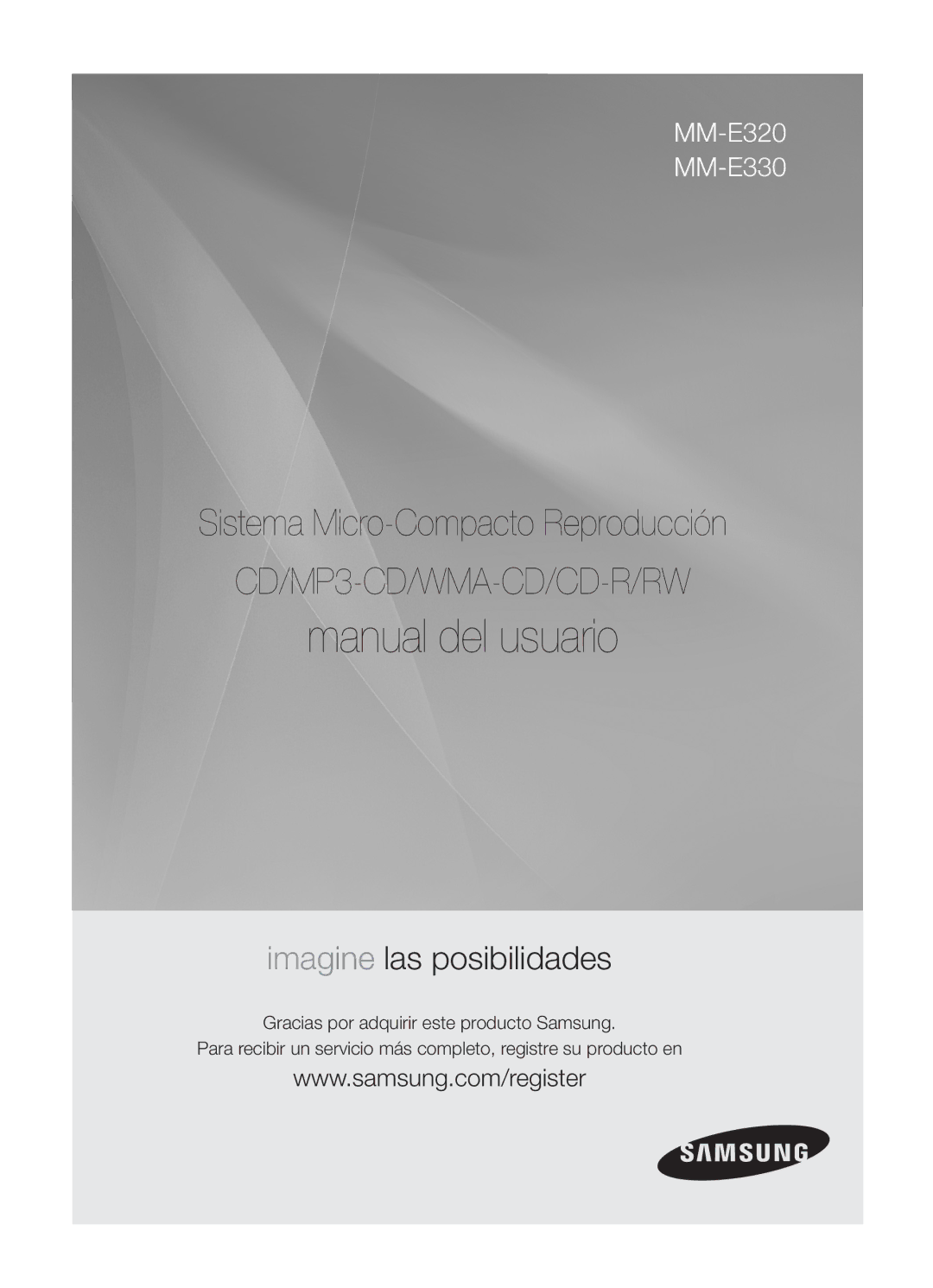 Samsung MM-E320/ZF, MM-E330/ZF manual Manual del usuario, MM-E320 MM-E330 