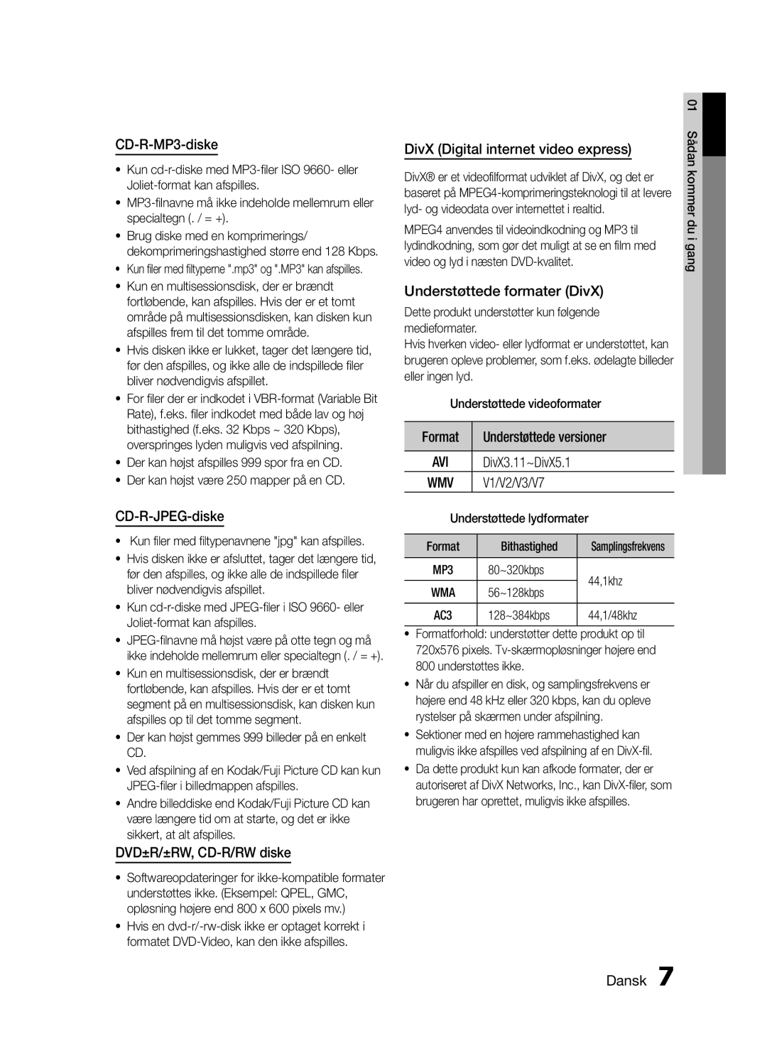 Samsung MM-E460D/XE manual CD-R-MP3-diske, CD-R-JPEG-diske, DVD±R/±RW, CD-R/RW diske, DivX Digital internet video express 