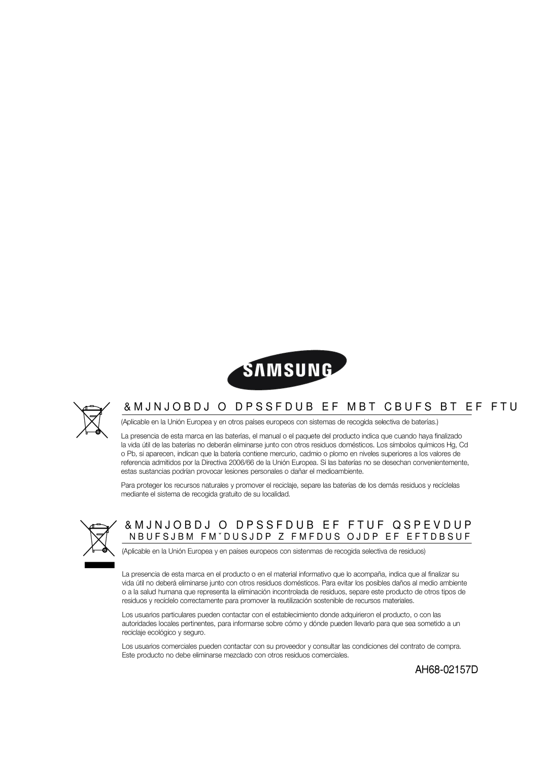 Samsung MM-G25R/XET manual AH68-02157D 