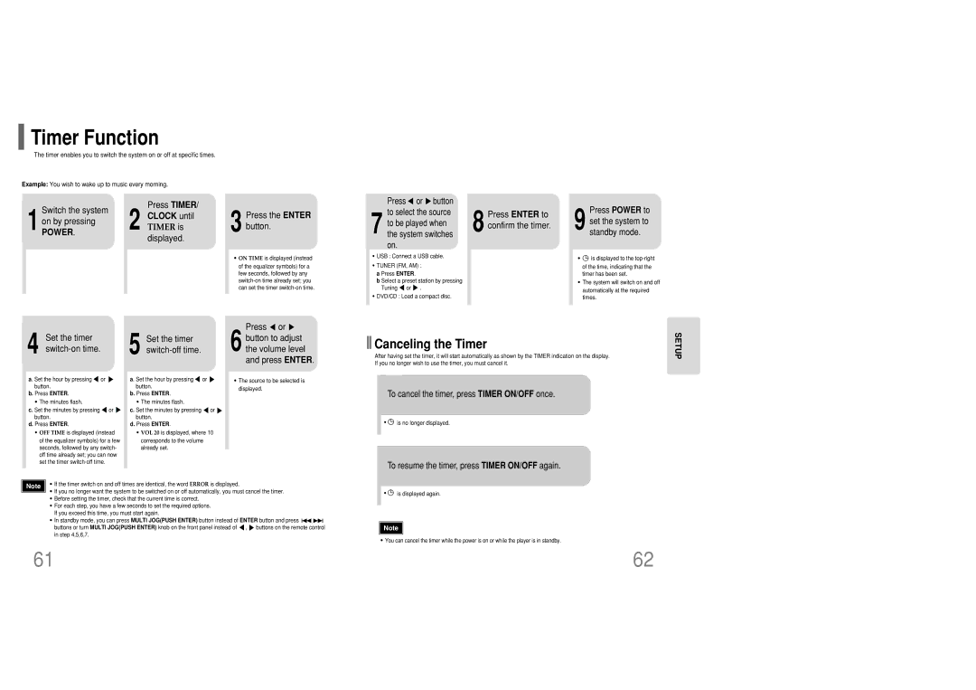 Samsung MM-KC10Q/XFO manual Timer Function, Canceling the Timer, Clock until Timer is displayed 