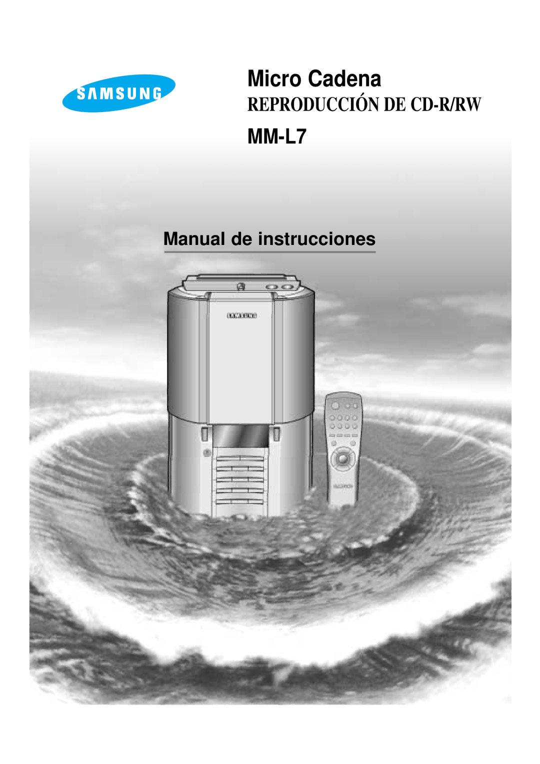 Samsung MML7RH/ELS, MM-L7 manual Micro Cadena 