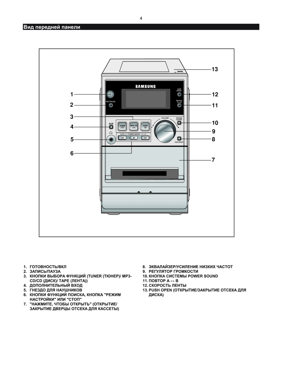 Samsung MM-T5Q/XFU manual 