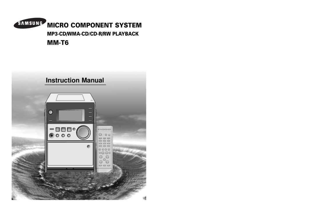 Samsung MM-T6R/ELS manual Micro Component System 