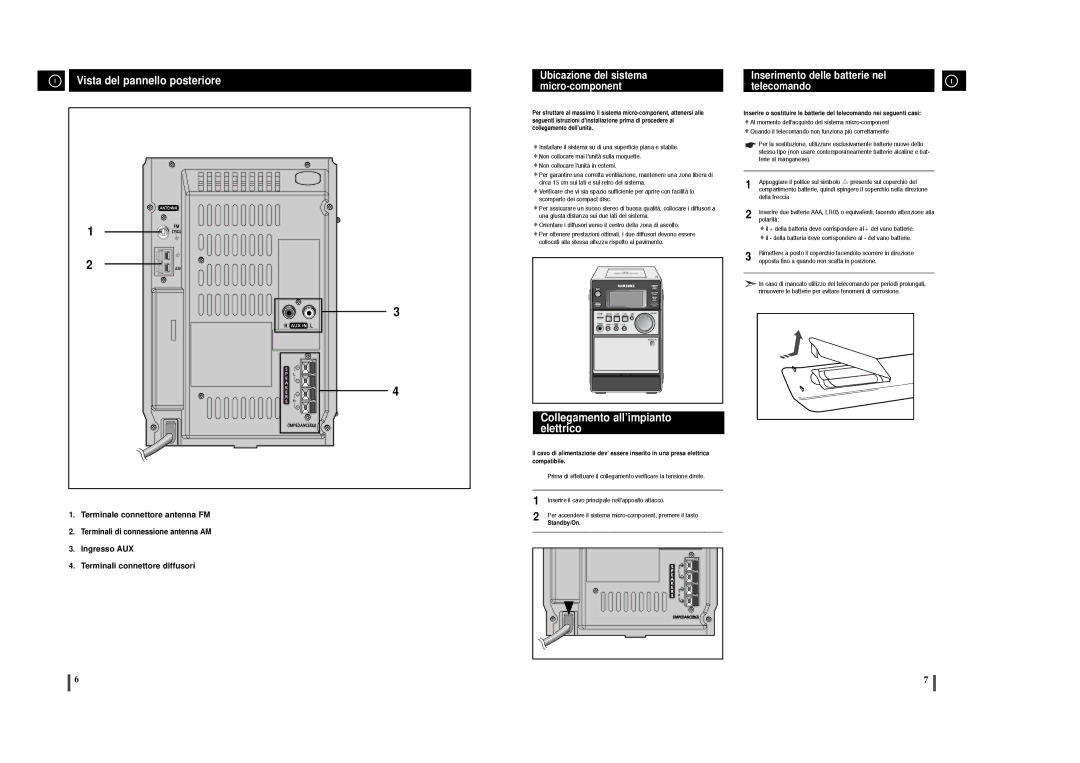 Samsung MM-T6R/ELS manual Standby/On 