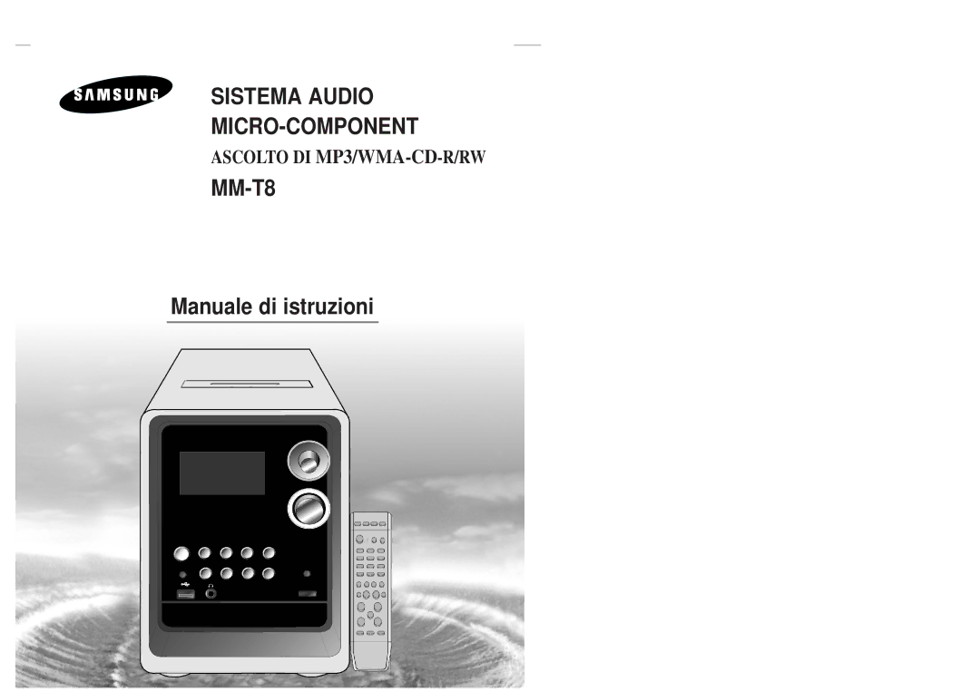 Samsung MM-T8R/ELS manual Sistema Audio MICRO-COMPONENT 