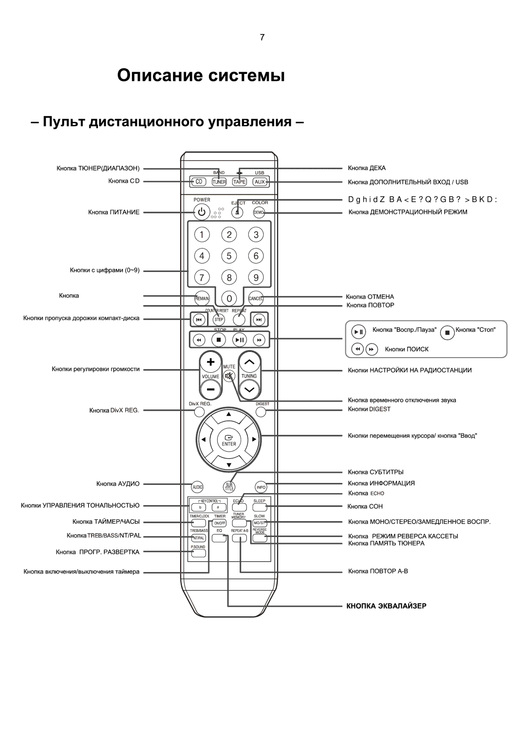 Samsung MM-X7Q/NWT manual Кнопка Извлечение Диска 