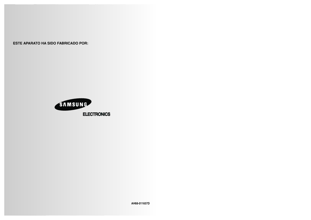 Samsung MM-ZJ5R/ELS manual Este Aparato HA Sido Fabricado POR 