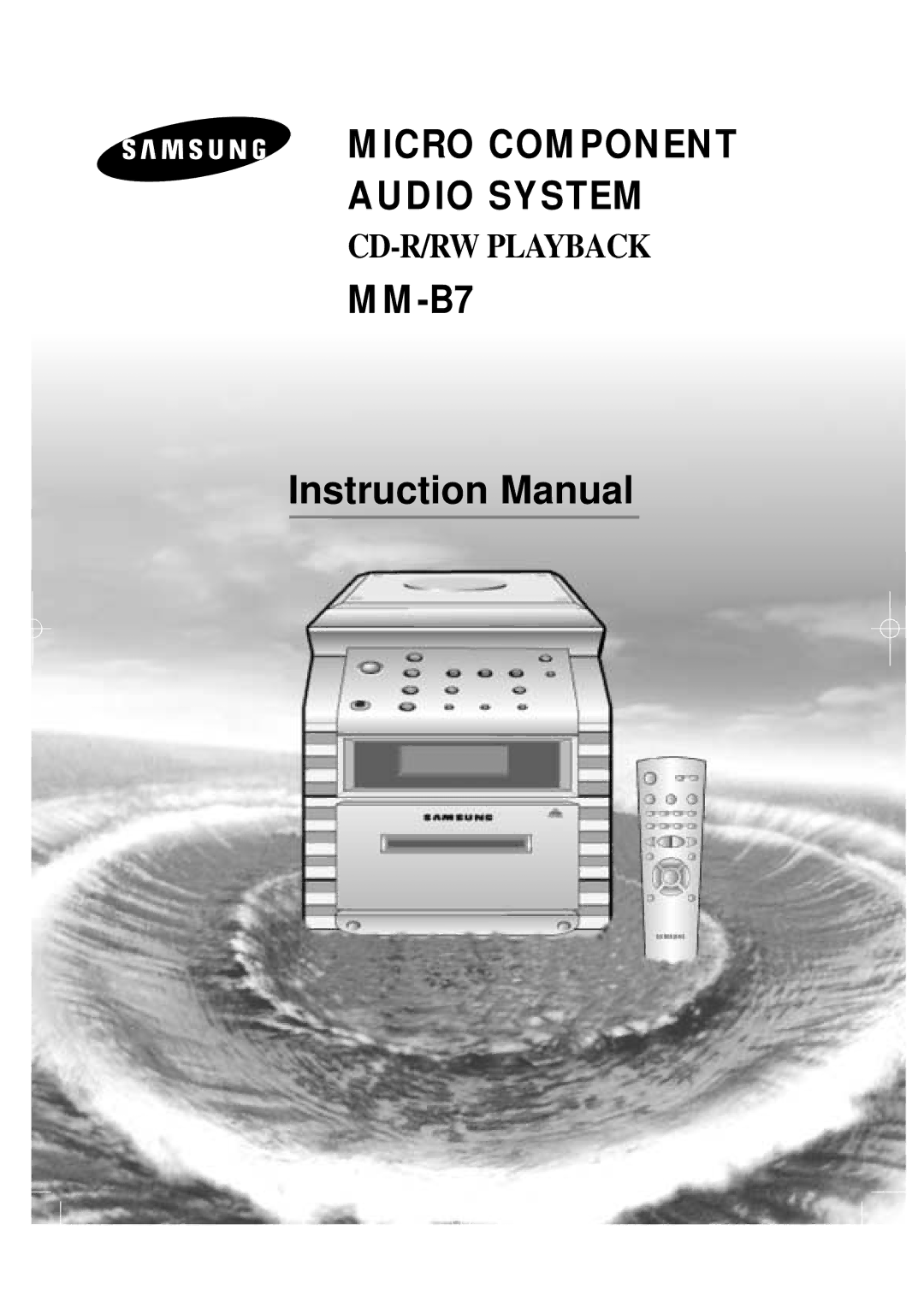 Samsung MM-B7, MMB7RH/ELS manual Micro Component Audio System 