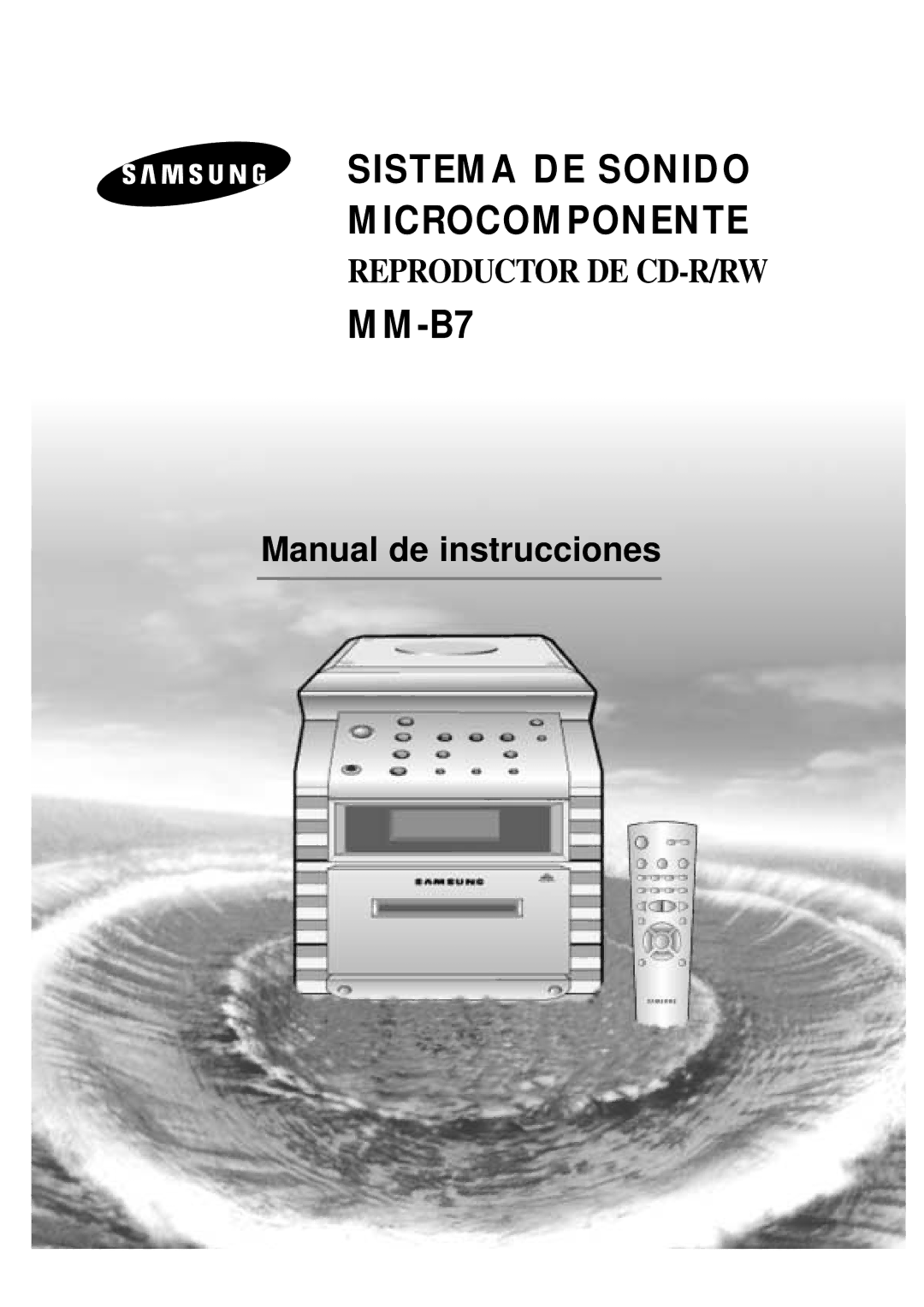 Samsung MM-B7, MMB7RH/ELS manual Micro Component Audio System 