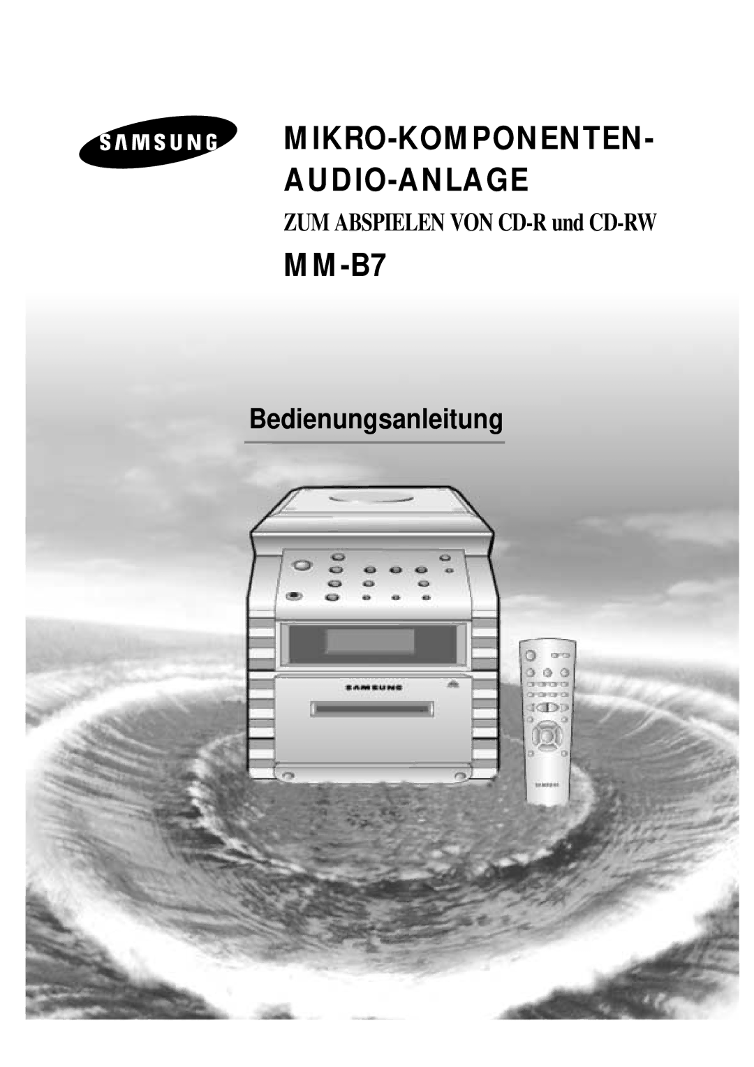 Samsung MMB7RH/ELS manual Mikro-Komponenten Audio-Anlage 