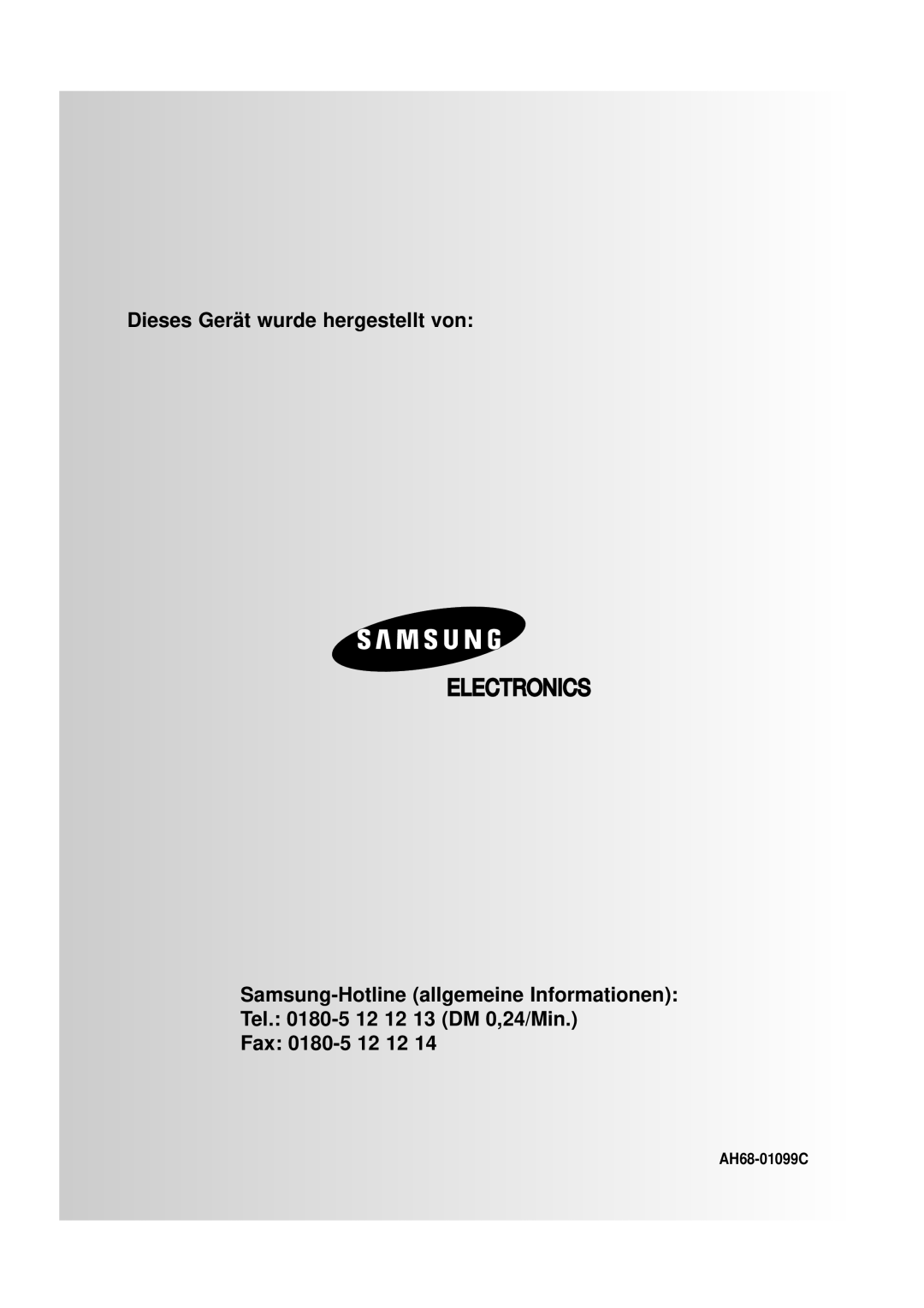 Samsung MMB7RH/ELS manual Electronics 