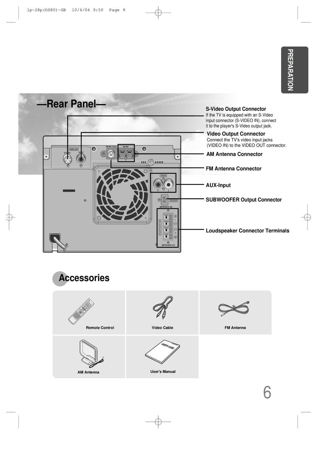 Samsung MMDS80RH/ELS manual Accessories 