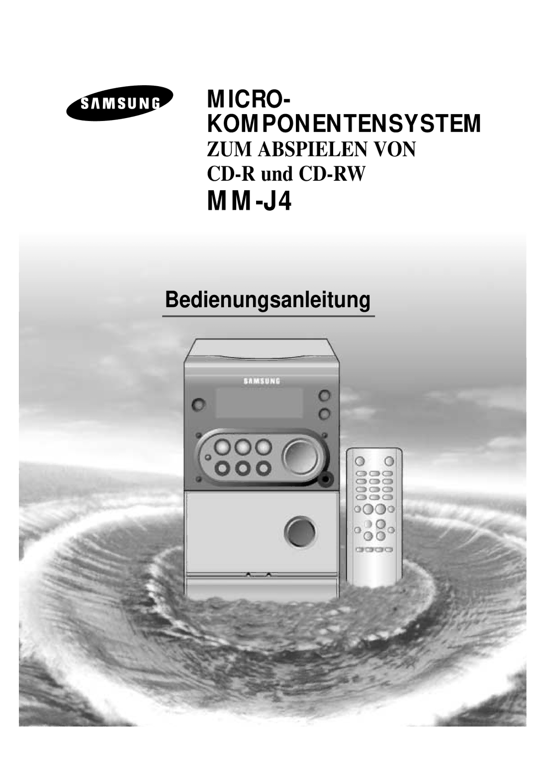 Samsung MMJ4RH/ELS manual MM-J4 