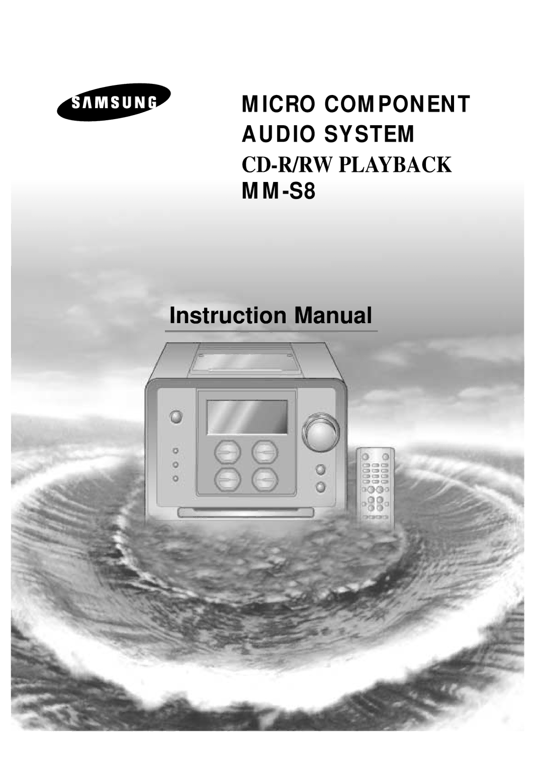 Samsung MMS8RH/ELS manual Micro Component Audio System 