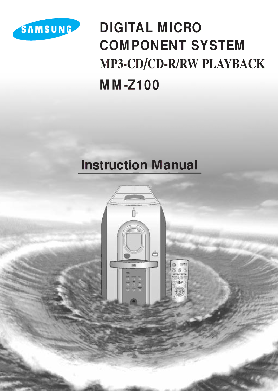 Samsung MMZ100RH/ELS, MMZ100QH/XFO manual Digital Micro Component System 