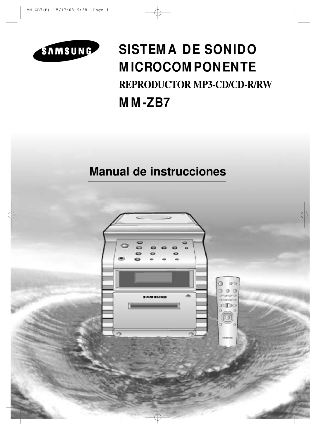 Samsung MMZB7RH/ELS manual Systéme Audio Microchaîne 