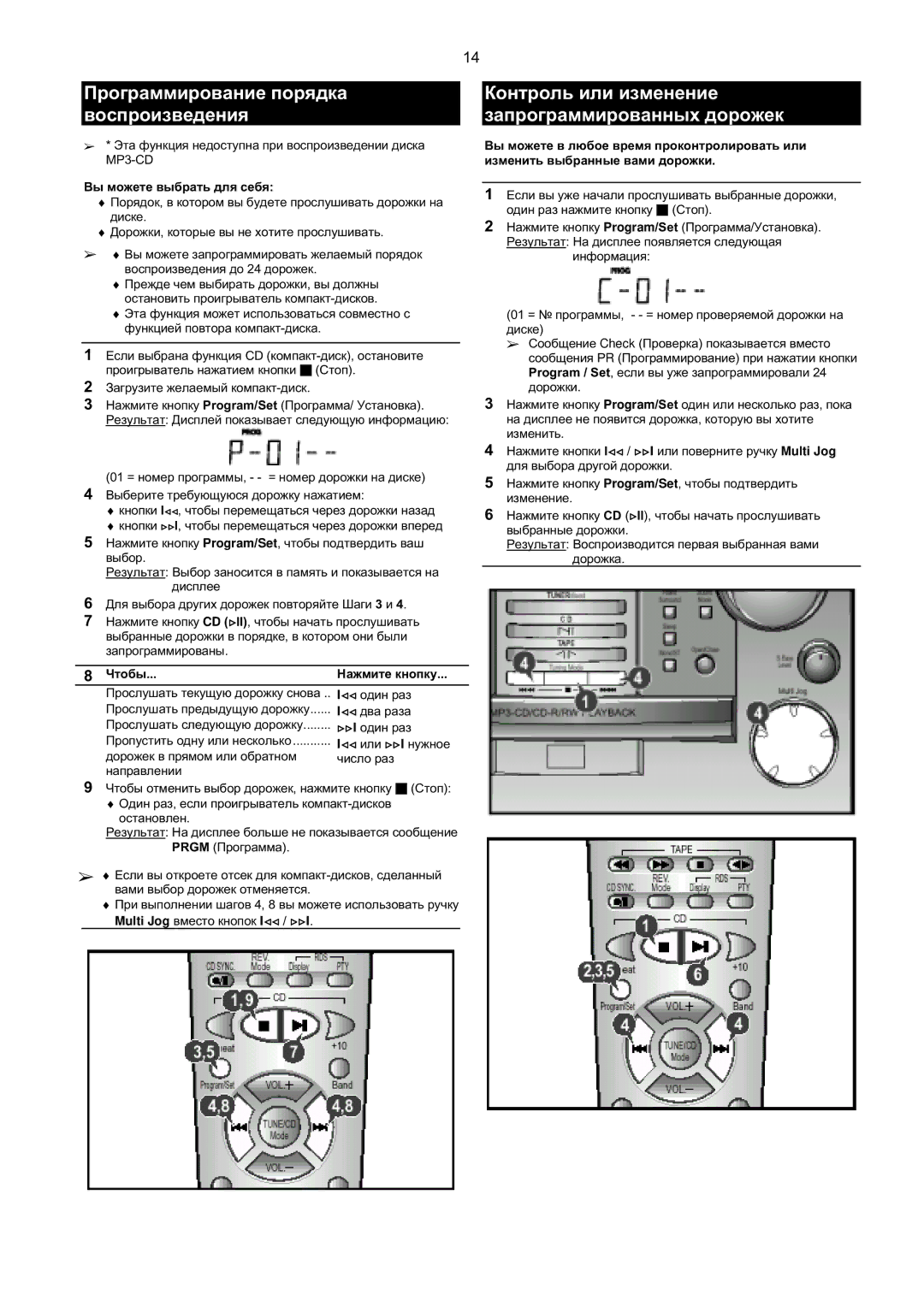 Samsung MMZB9QH/XFO manual Ft% $ %$%$, $%,K, +$ %%8, Multi JogI/I, Check,*.!$, $ % Program#Set $, $ $% +!$ 