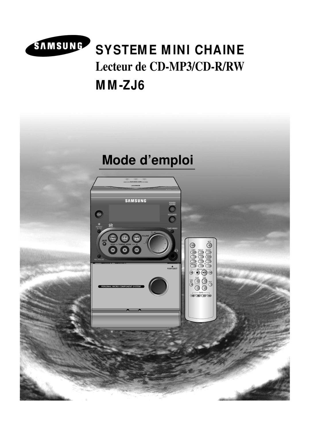 Samsung MMZJ6RH/ELS manual Systeme Mini Chaine 