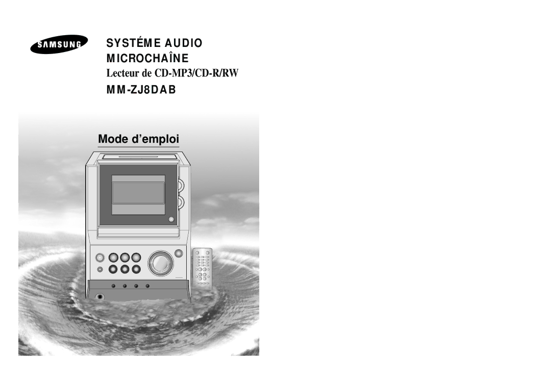 Samsung MMZJ8DABRH/ELS manual Micro Component Audio System 