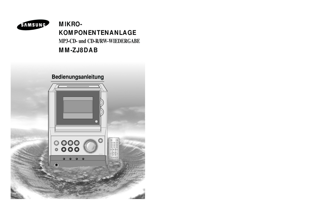 Samsung MMZJ8DABRH/ELS manual Micro Component Audio System 