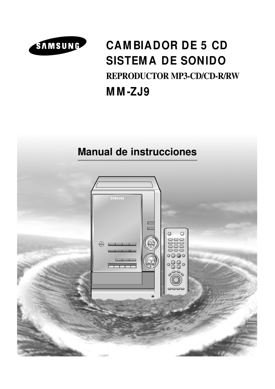 Samsung MM-ZJ9, MMZJ9RH/ELS manual Cambiador DE 5 CD Sistema DE Sonido 