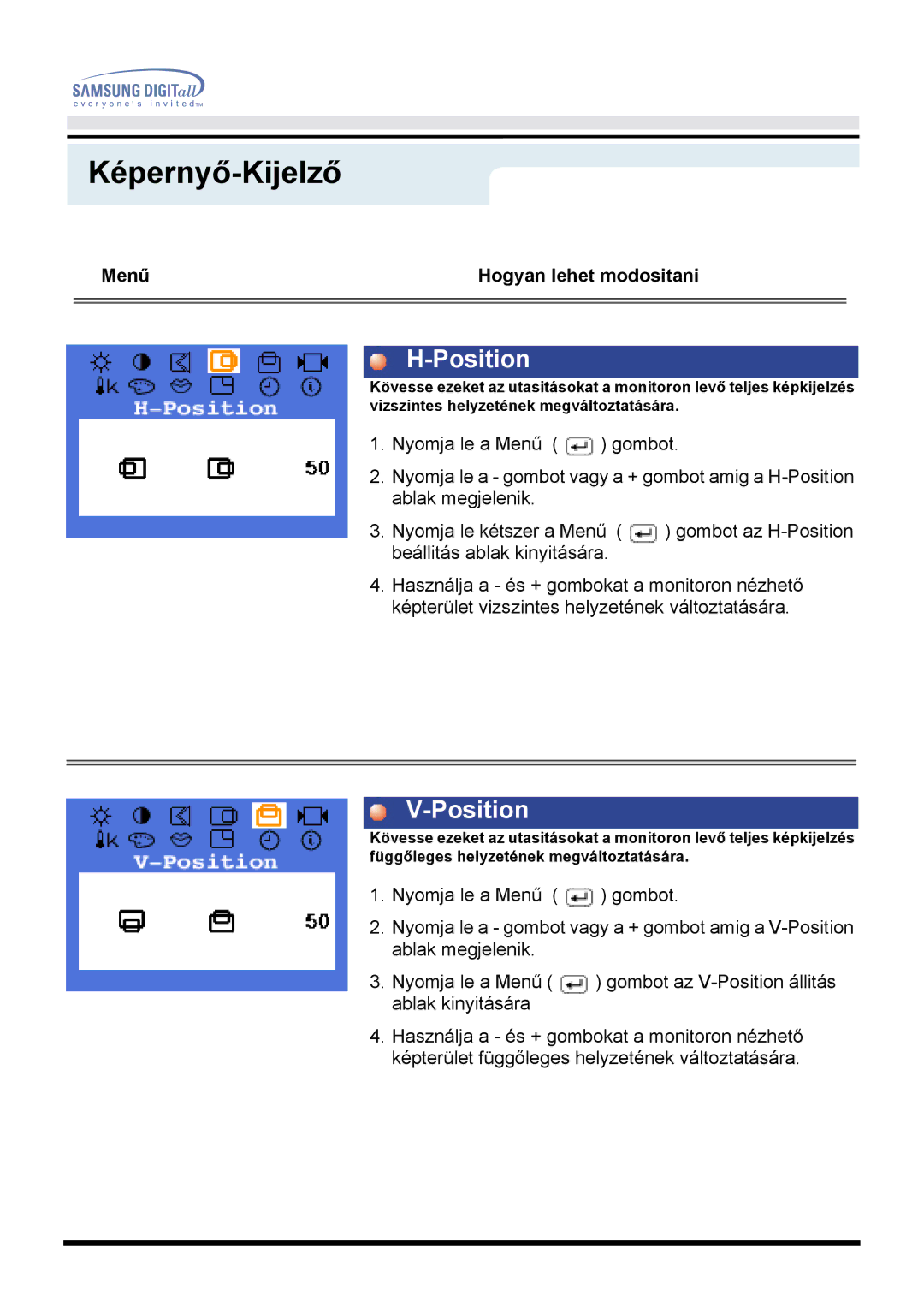 Samsung MO15ESDSZ/EDC, MO15ESDS/EDC, MO15ESZSZ/EDC, MO15ESZS/EDC manual Position 