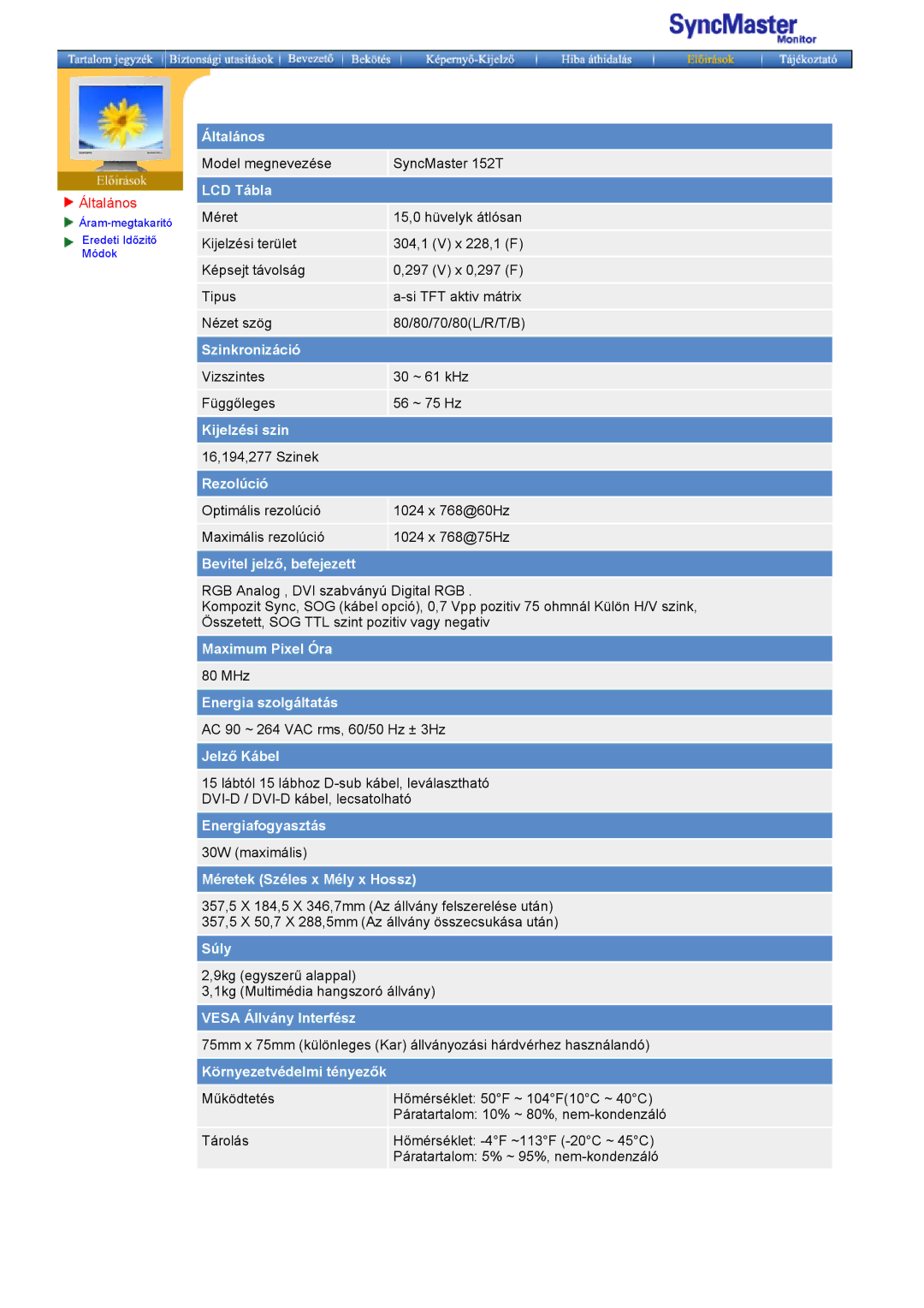 Samsung MO15ESZSZ/EDC, MO15ESDS/EDC, MO15ESZS/EDC, MO15ESDSZ/EDC manual Méretek Széles x Mély x Hossz 