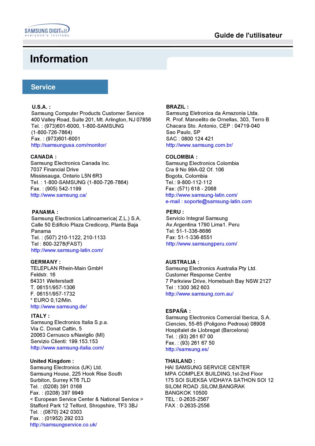 Samsung MO15PSDS/EDC, MO15PSZS/EDC, MO15PSDSV manual Information, Service 