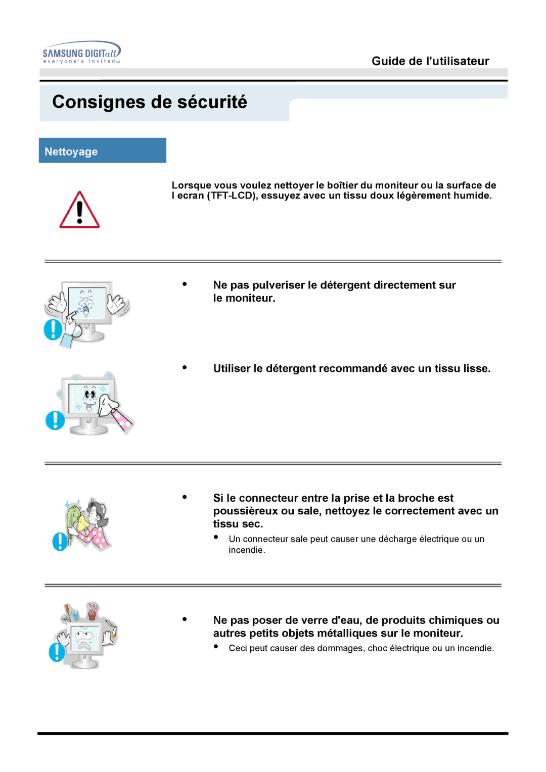 Samsung MO15PSZS/EDC, MO15PSDSV, MO15PSDS/EDC manual Nettoyage 