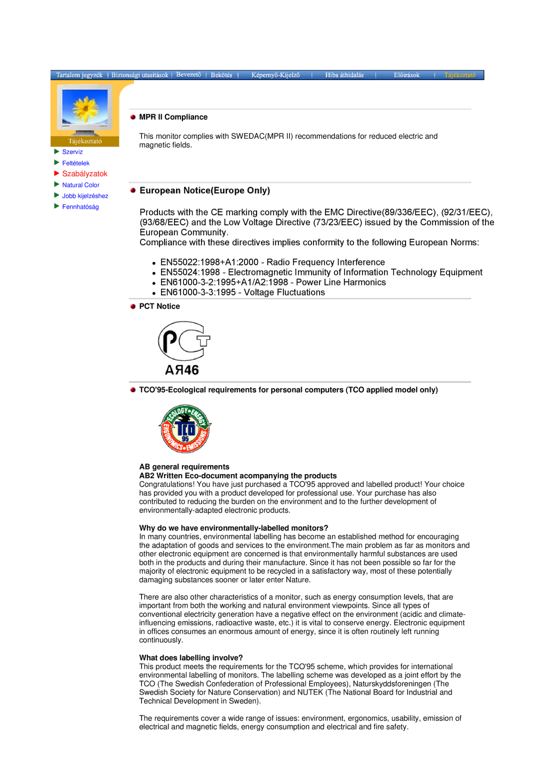 Samsung MO15ESDS/EDC MPR II Compliance, Why do we have environmentally-labelled monitors?, What does labelling involve? 