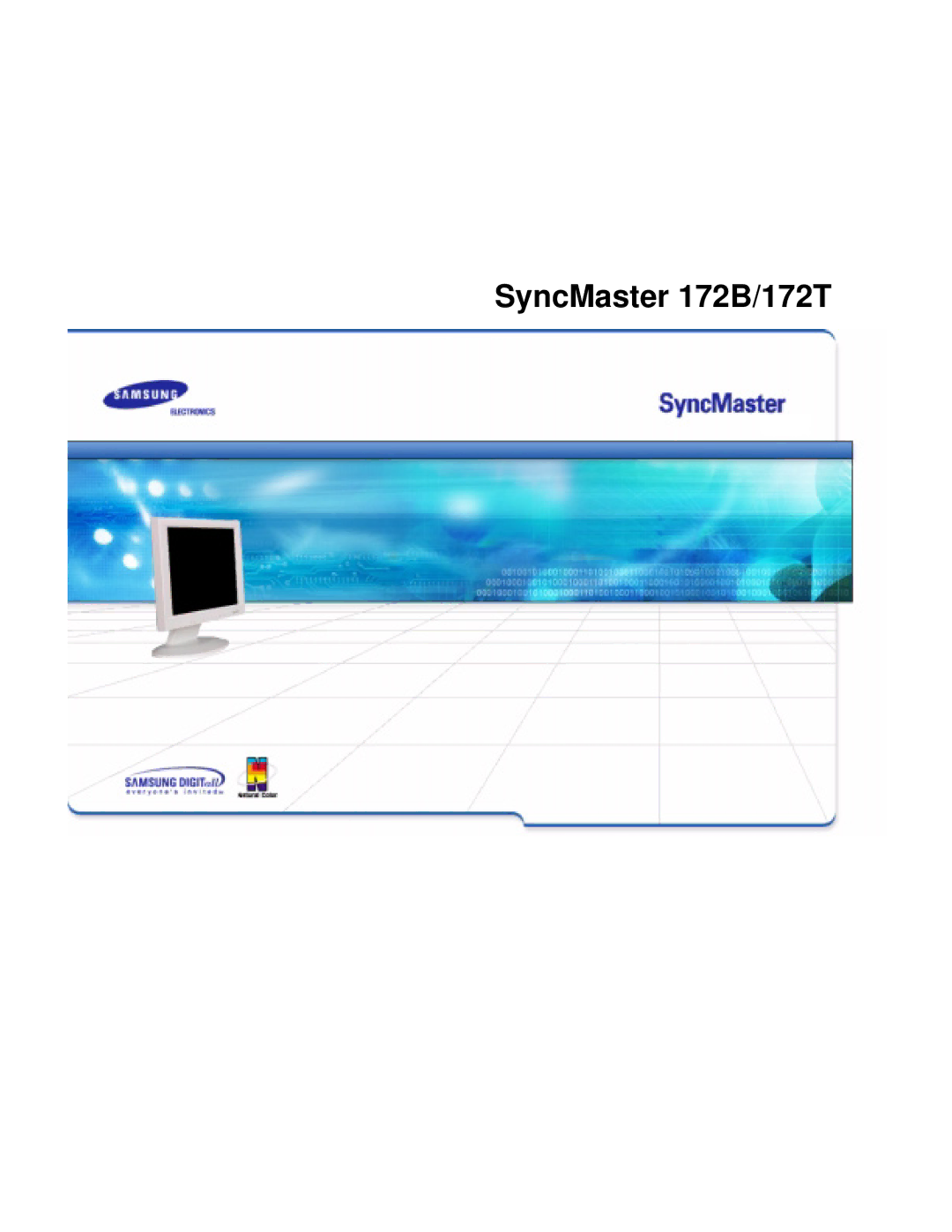 Samsung MO17ESDS/EDC, MO17ESZS/EDC manual SyncMaster 172B/172T 