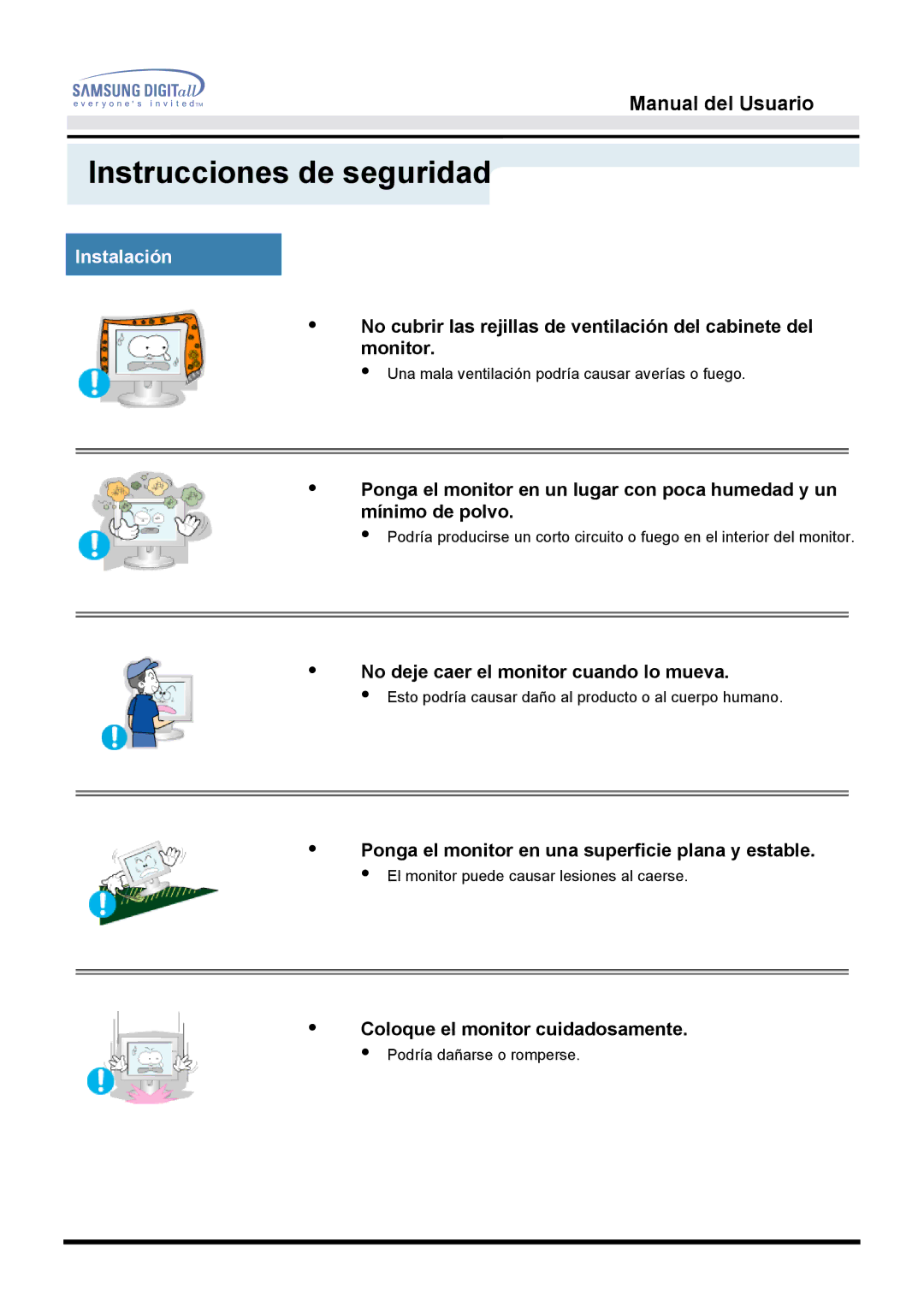 Samsung MO17ESZSZ/EDC, MO17ESZS/EDC, MO17ESDS/EDC, MO17PSDS/EDC, MO17ESDSZ/EDC, MO17PSZSQ/EDC manual Instalación 