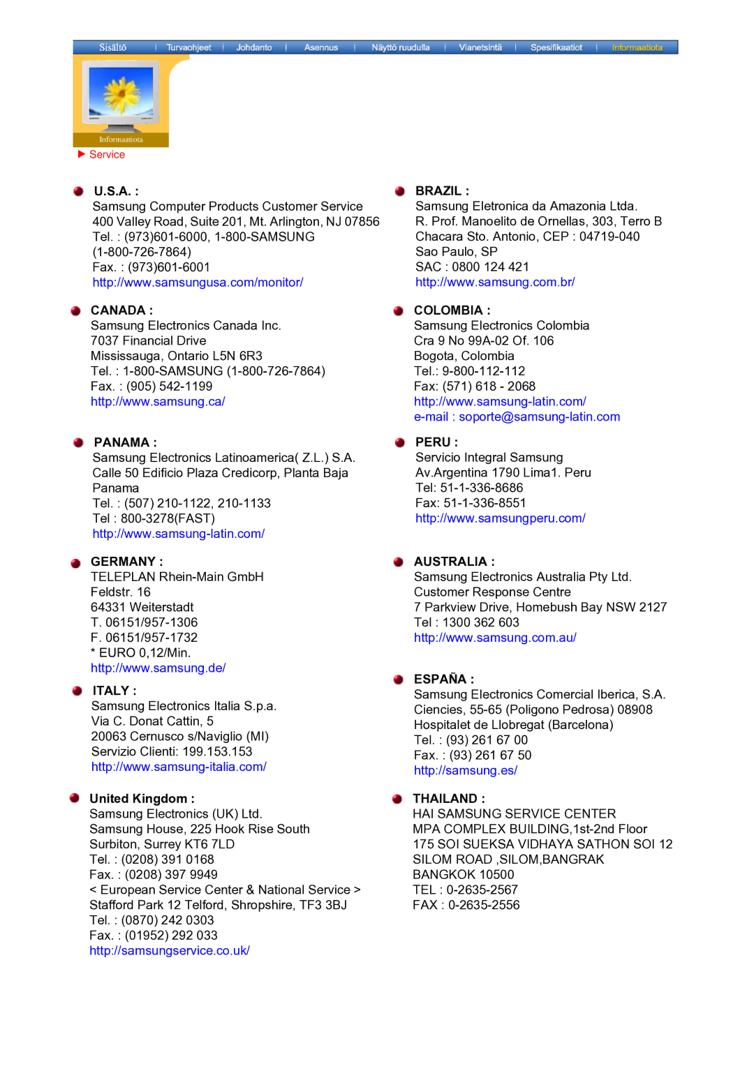 Samsung MO17ESDSZ/EDC, MO17ESZSZ/EDC, MO17PSZS/EDC manual Germany 