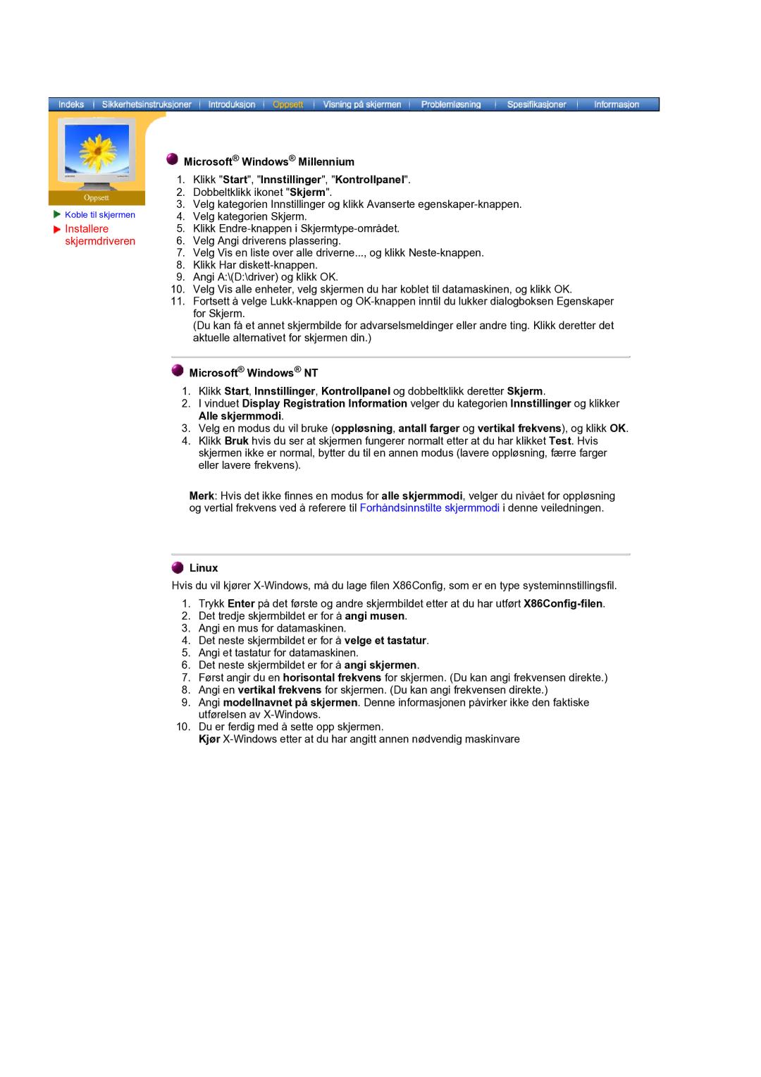 Samsung MO17ESDSZ/EDC, MO17ESZSZ/EDC, MO17PSZS/EDC manual Microsoft Windows Millennium 